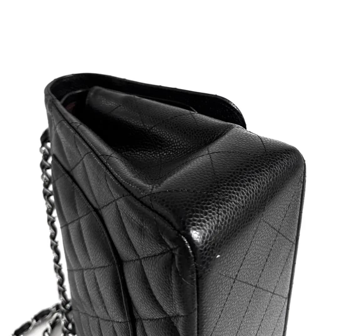 샤넬 캐비어 클래식 플랩백 라지 내장칩 A58600 상품이미지4