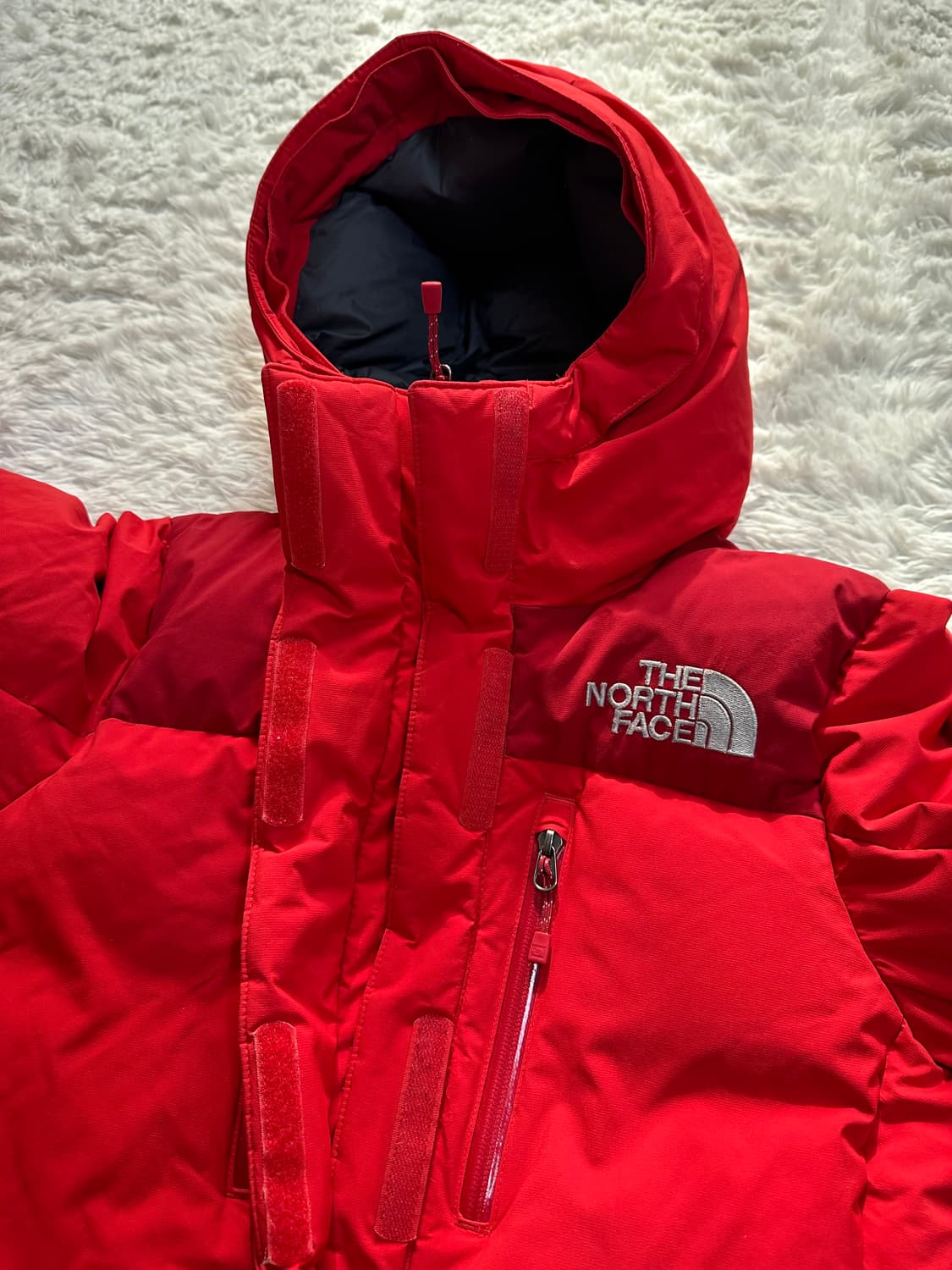 노스페이스 키즈 패딩 85(M) 빨간색 상품이미지3