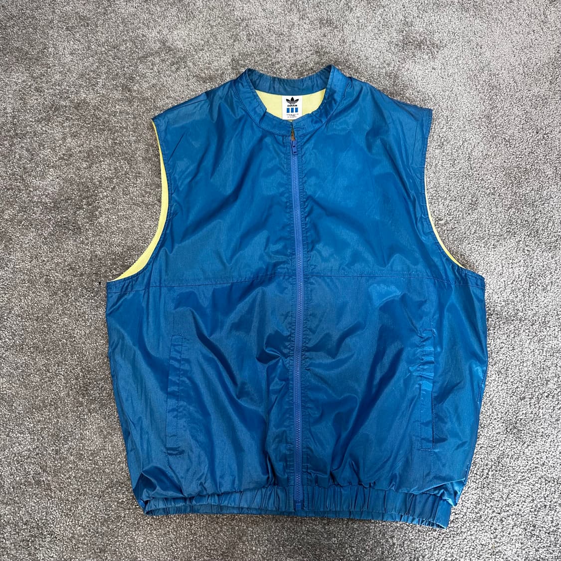 아디다스 올드스쿨 백로고 빈티지 블루 조끼M 상품이미지2