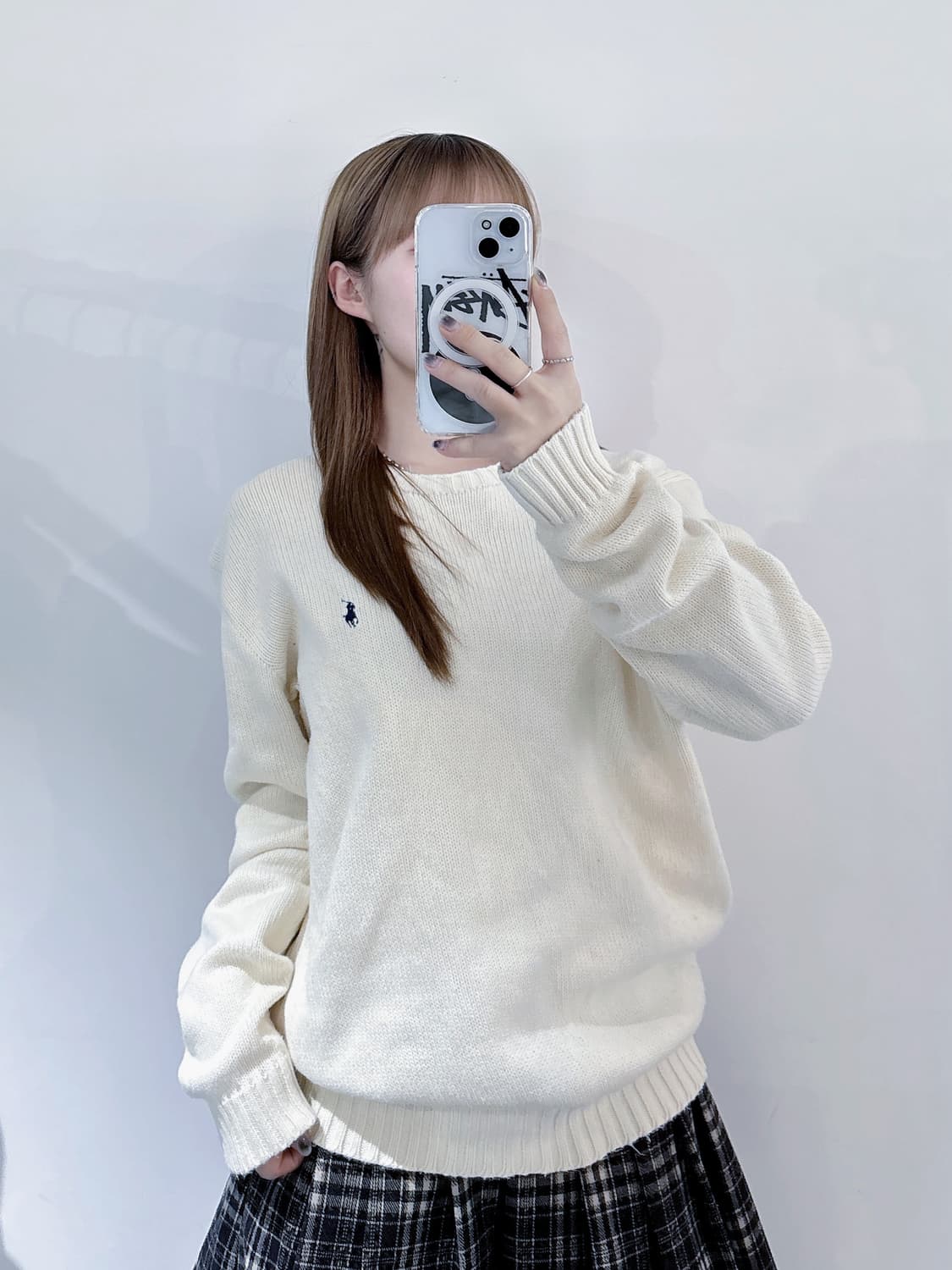 폴로랄프로렌 크림 포니 라운드 니트 상품이미지2