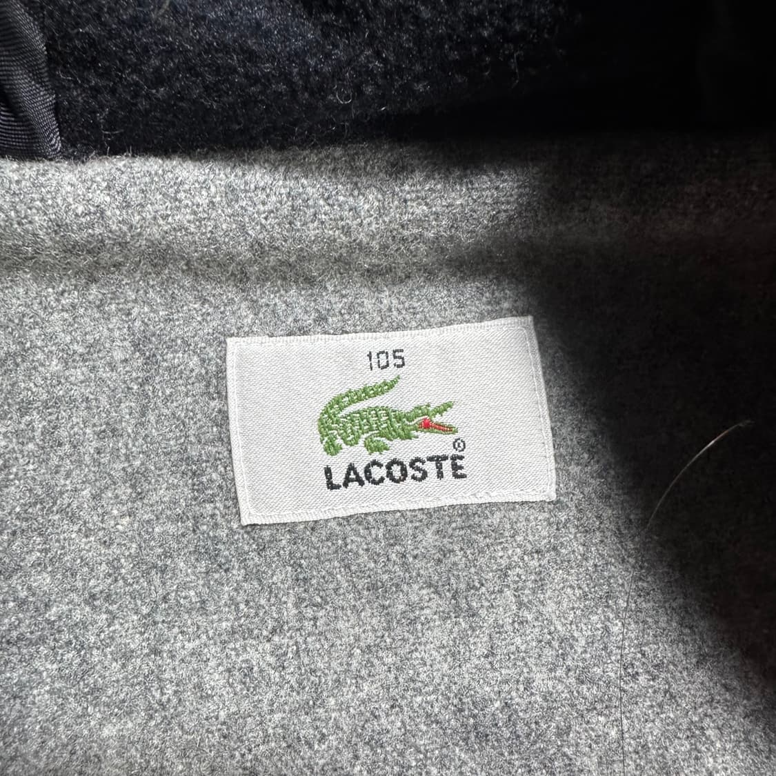 라코스테 그레이 후드 더플 코트 상품이미지5