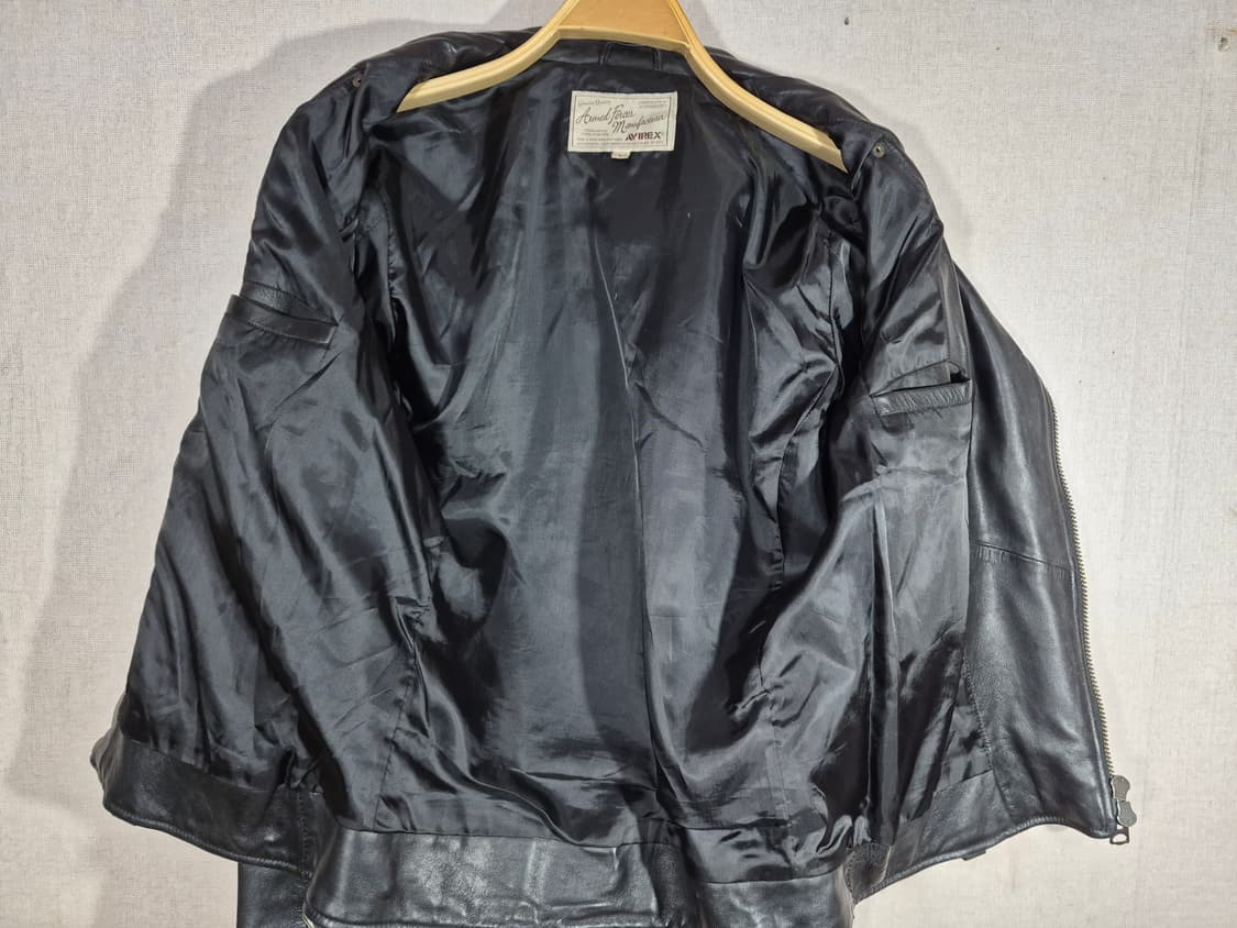 Avirex 아비렉스 가죽라이더자켓( L)(우리95) 상품이미지7
