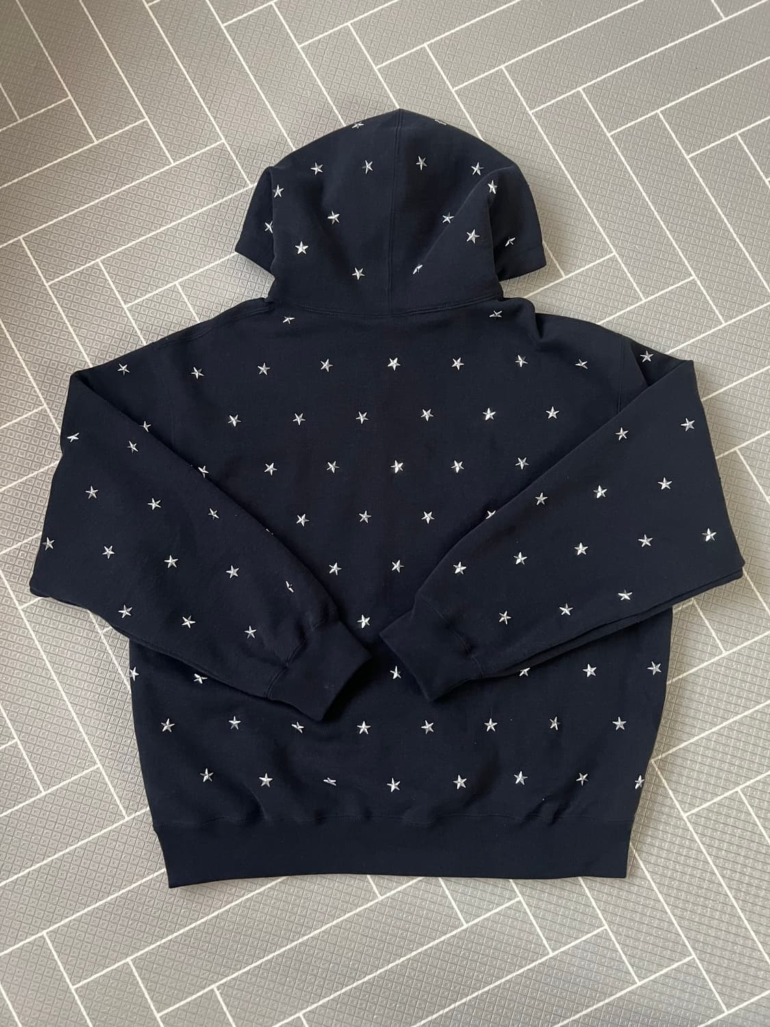 슈프림 스타 스터드 후드 블랙 M 상품이미지2