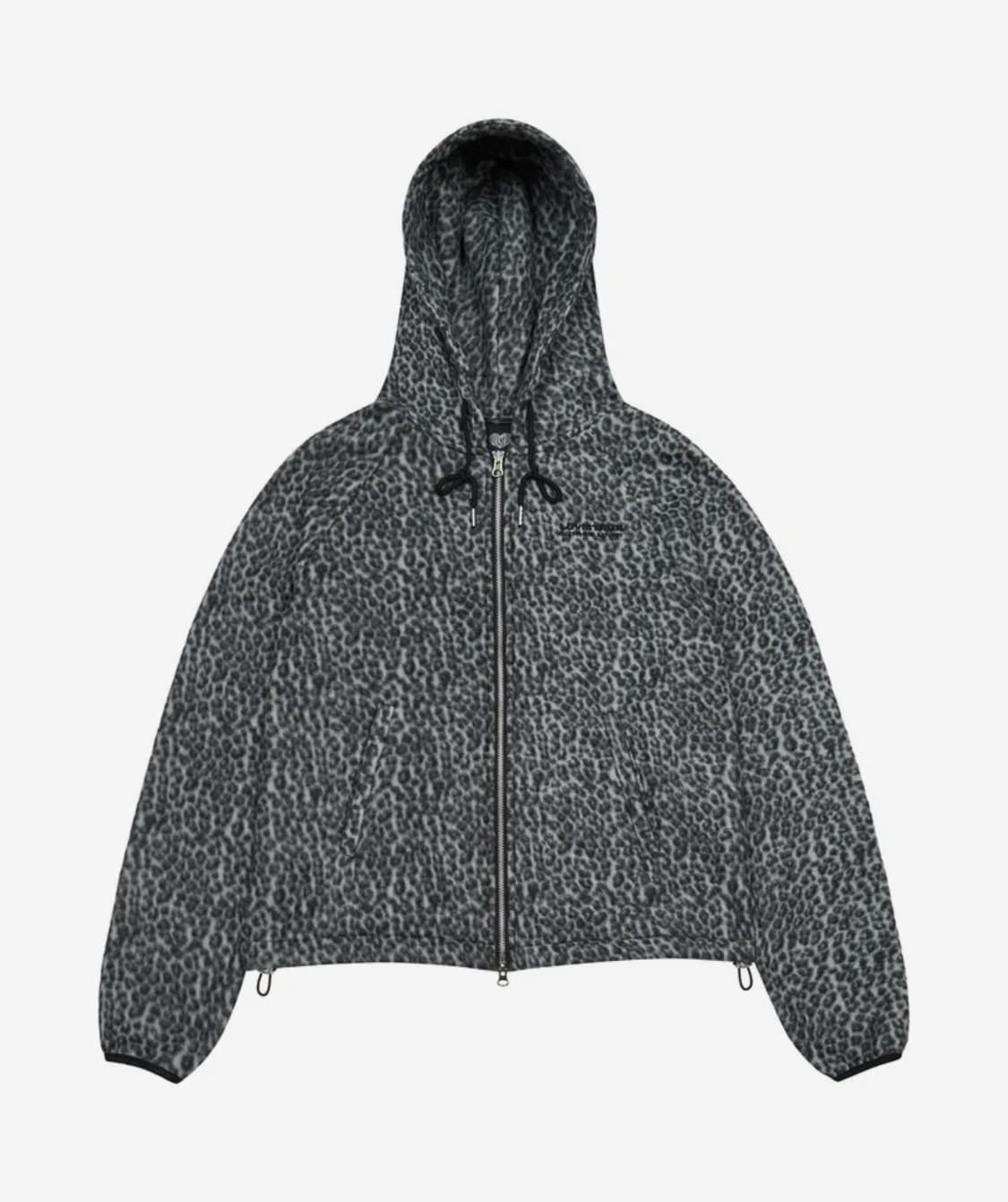 러브이즈트루 플리스 재킷(차콜 레오파드) 상품이미지1