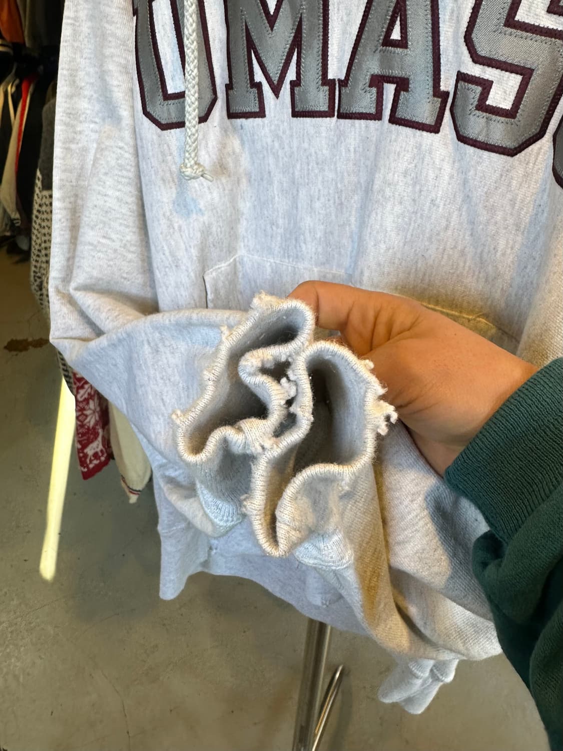 챔피온 리버스위브 데미지 스웻 후드 상품이미지6