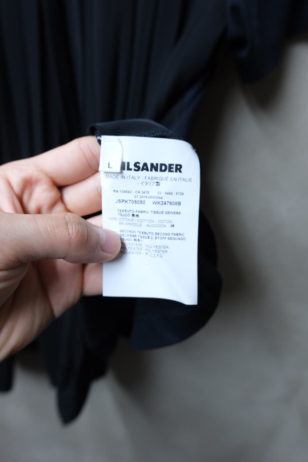 Jil sander 셔링 도킹 티셔츠 L 상품이미지4