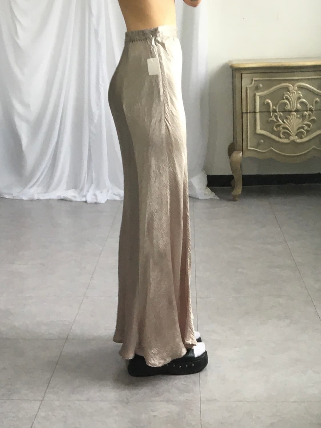 Glossy long skirt 상품이미지6