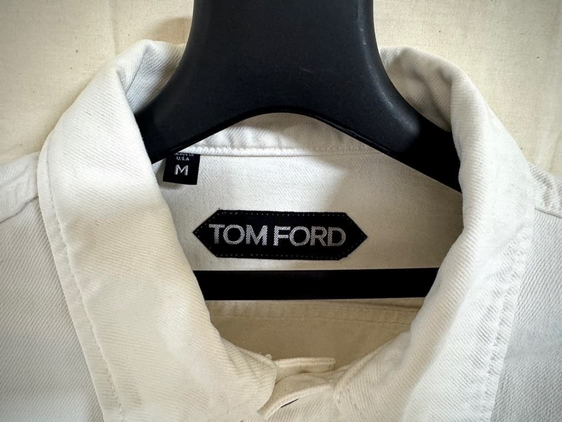 톰포드 TOM FORD 화이트 코튼 데님 트러커 자켓 상품이미지3