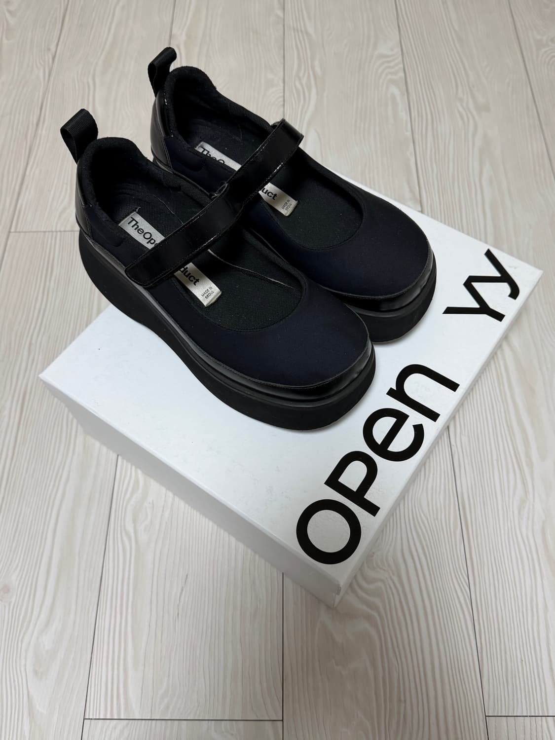 더오픈프로덕트 NEOPRENE PLATFORM MARYJANE 블랙 상품이미지1