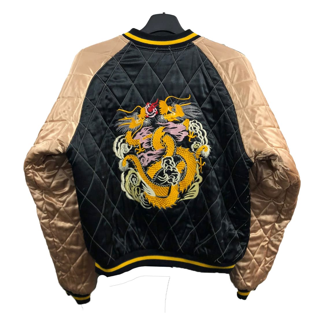 L 일본 빈티지 리버시블 퀼팅 스카쟌 점퍼 상품이미지2