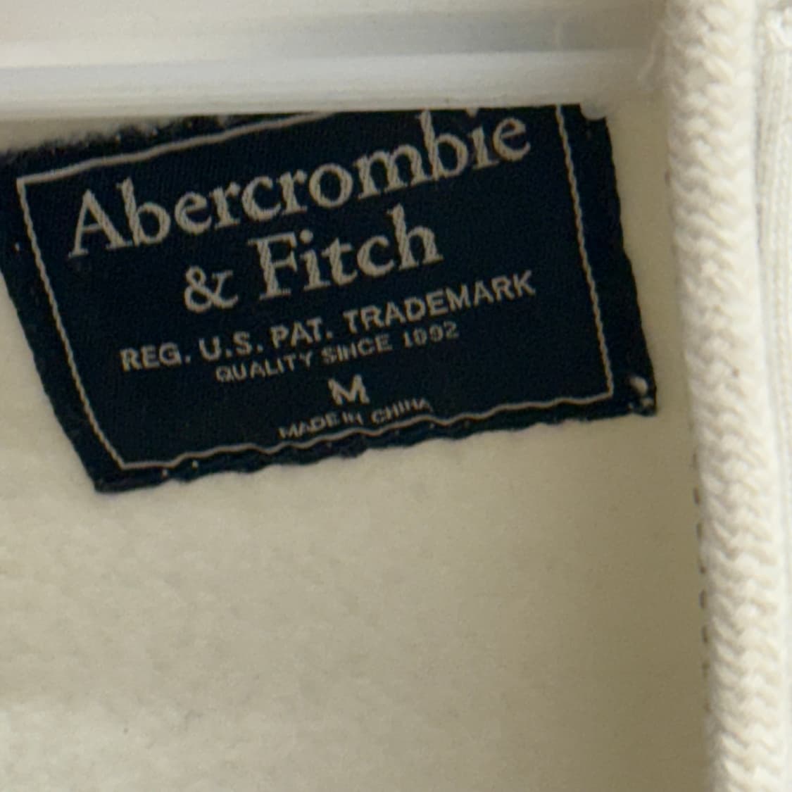 아베크롬비 아이보리 기모 후드집업(M) 상품이미지2