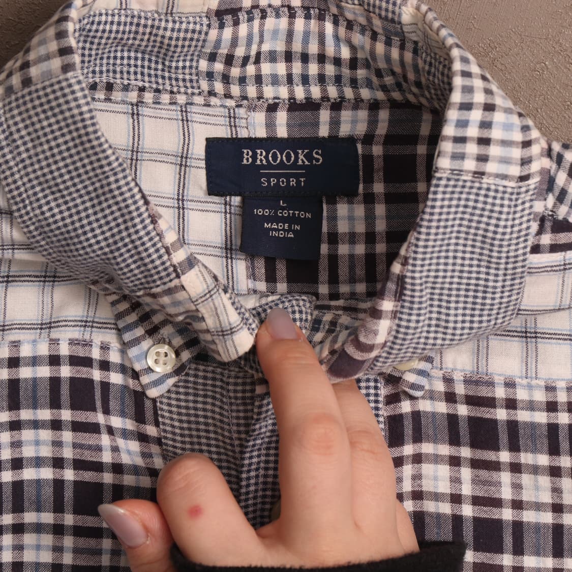 브룩스 브라더스 패치워크 셔츠 A1540 상품이미지3