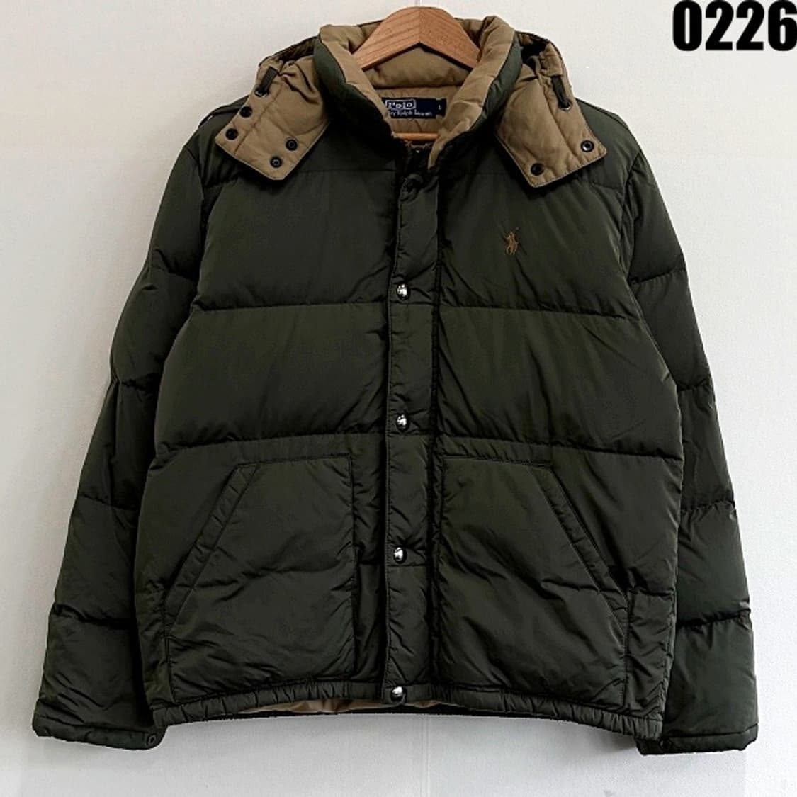 폴로 랄프로렌 후드 구스다운 패딩 자켓 L 0226  상품이미지2