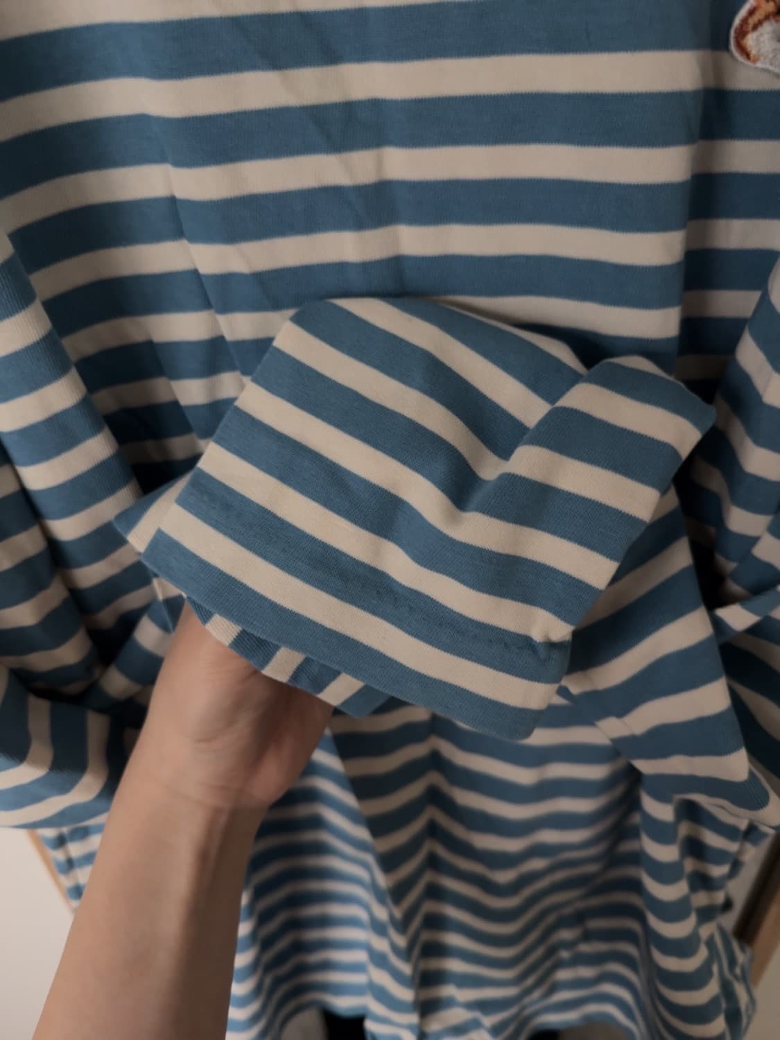메종키츠네 폭스 헤드 패치 레귤러 마린 티셔츠 상품이미지5