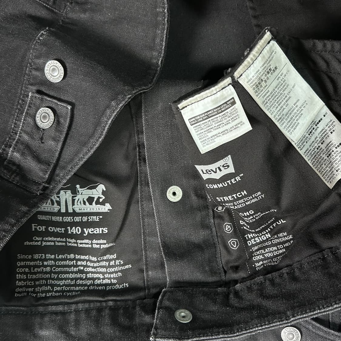 리바이스 오버사이즈 블랙 코튼 자켓  상품이미지9