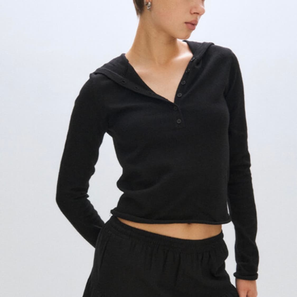 플리즈프로젝트 오픈 후드 니트  상품이미지3