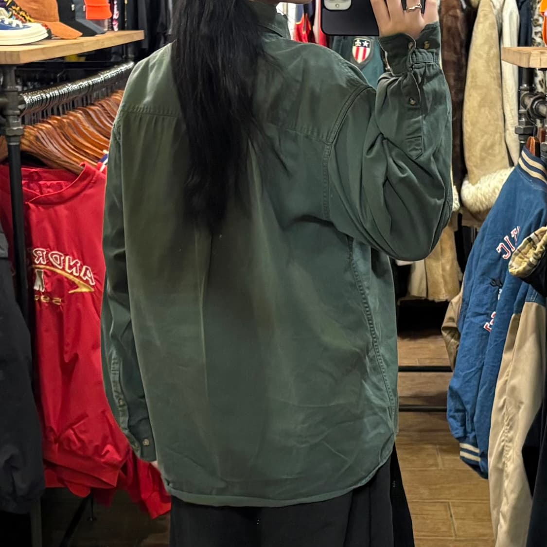 [HI] Carhartt 칼하트 투포켓 긴팔셔츠 카키 상품이미지5