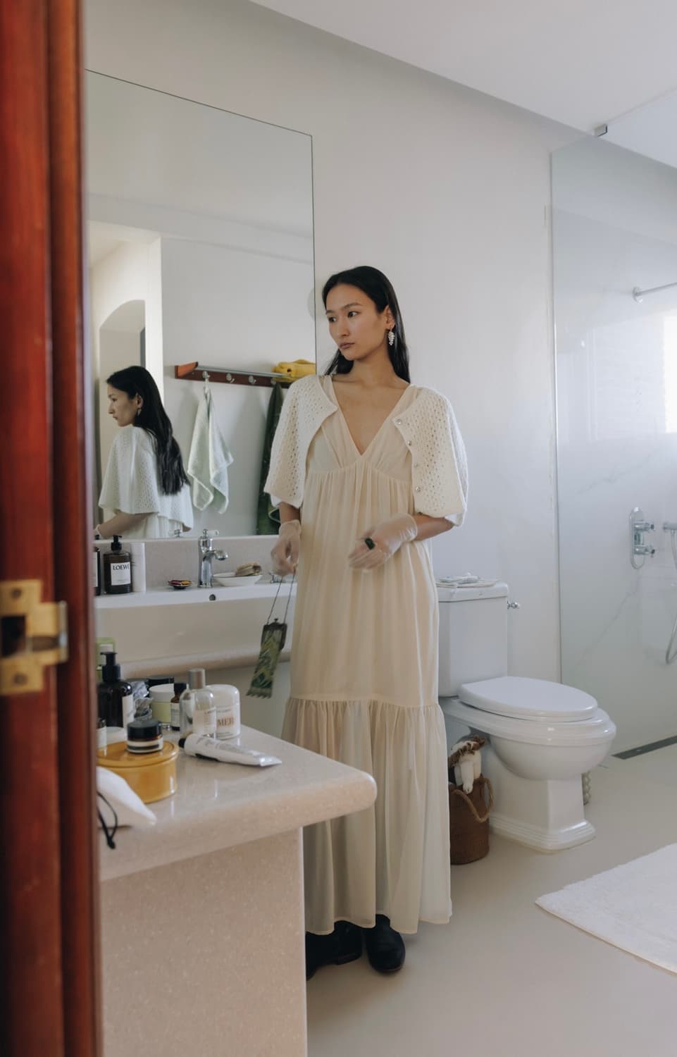 파르벵 VELORA SHIRRING SHEER DRESS 상품이미지6