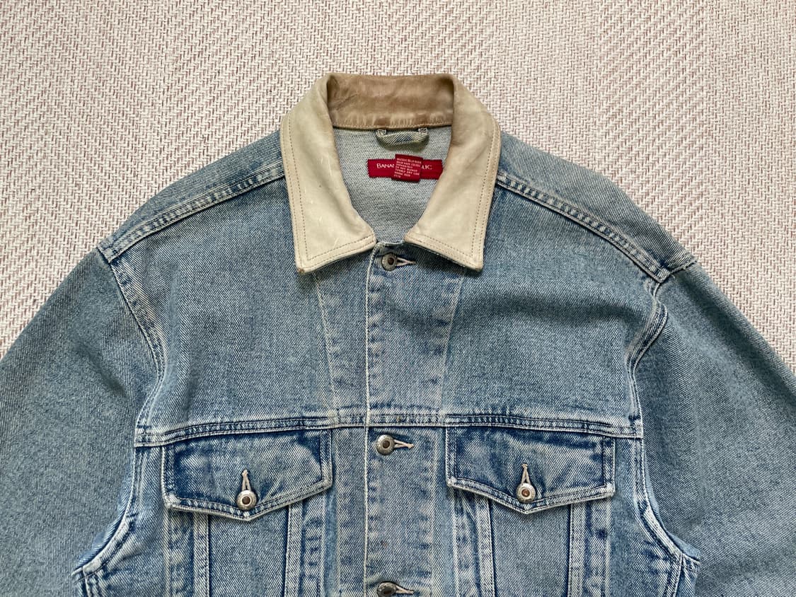 바나나 리퍼블릭 레더 트리커 데님자켓 J04089 상품이미지3