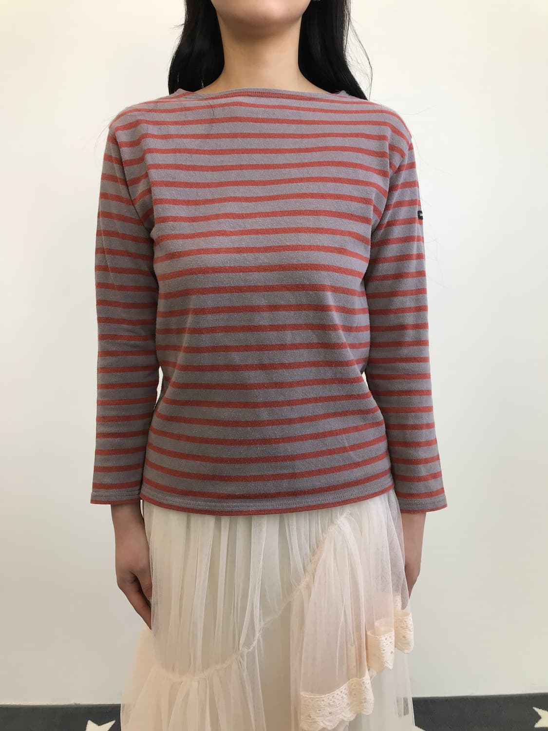 Saint James Orange Stripe Long Sleeve 상품이미지2
