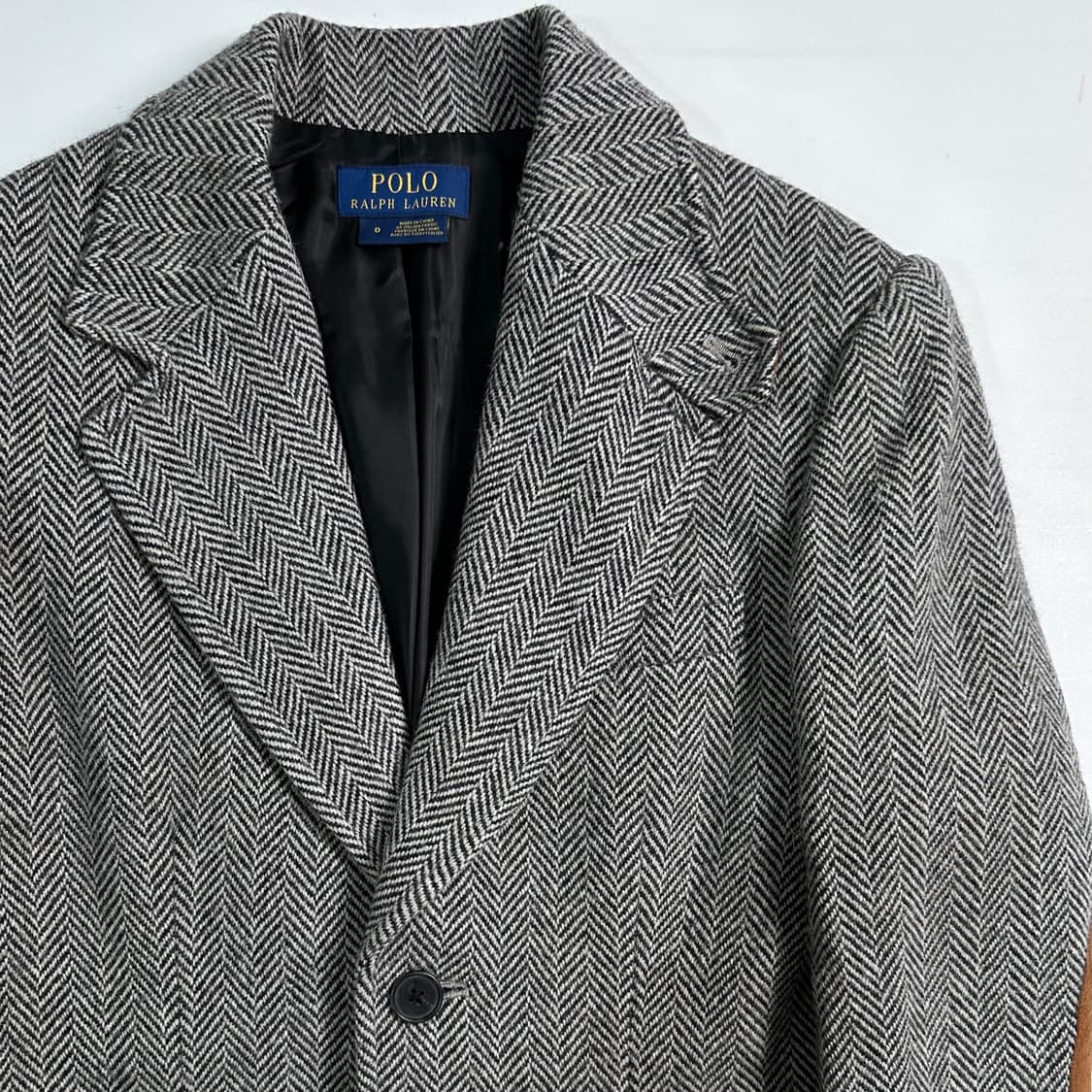 폴로 랄프로렌 우먼스 헤링본 울 코트 상품이미지5