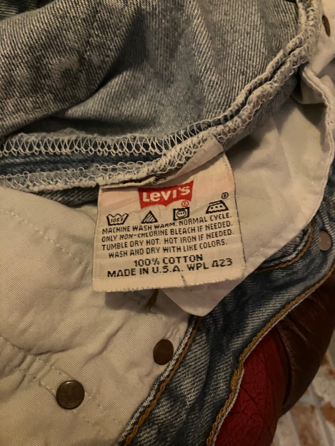 90s USA 빈티지 리바이스 501 데님 팬츠 상품이미지9