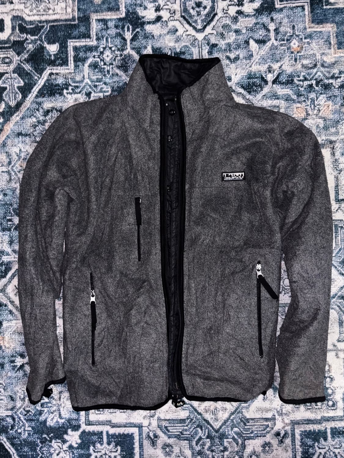 일본 빈티지 x girl 리버시블 양면 후리스 집업 상품이미지2