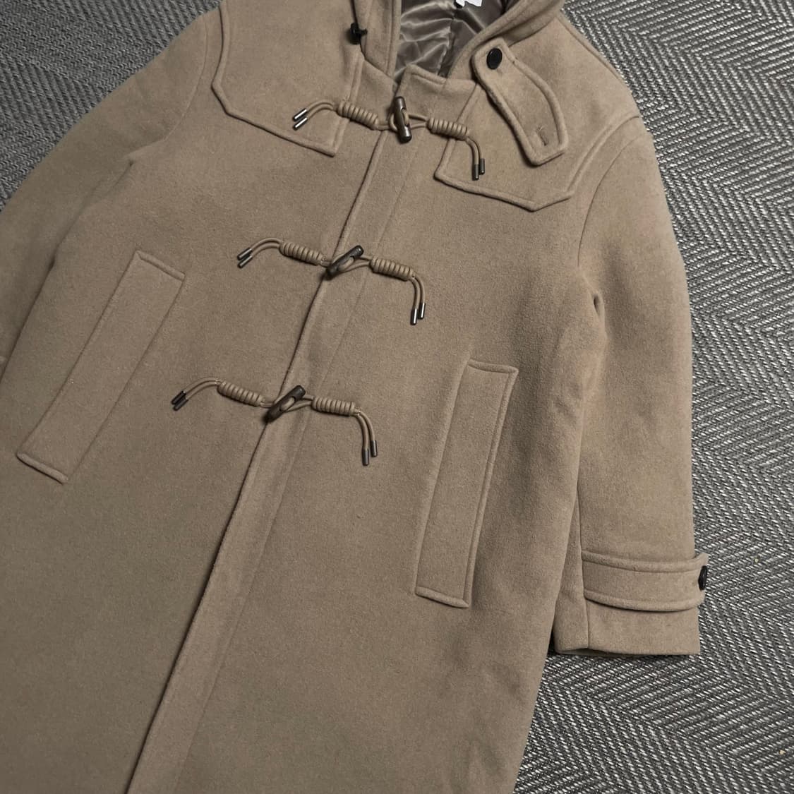 커스텀 어클락 아메카지 박시핏 더플 모직 롱 코트o 5413 상품이미지4