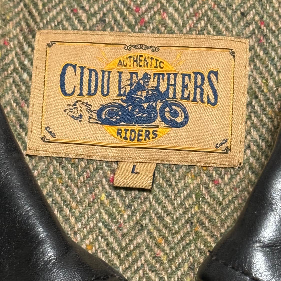 L CIDU LEATHERS 말가죽 바이커 자켓 상품이미지4