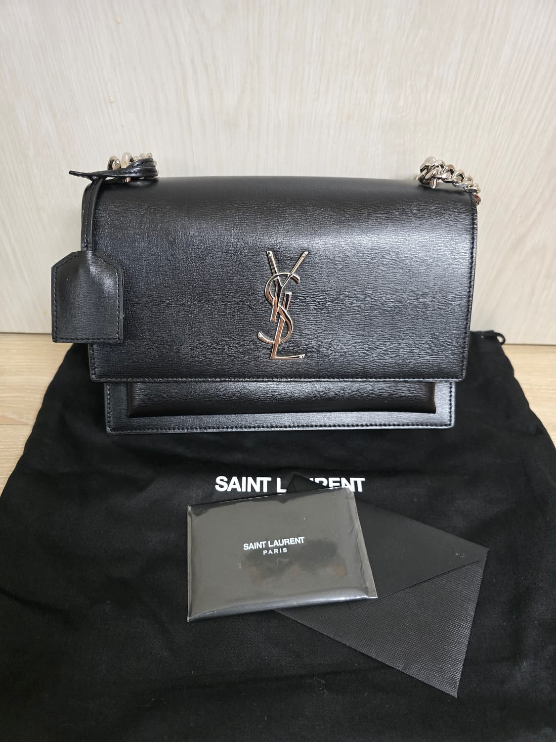 생로랑 선셋백 미디엄 사이즈 은장 상품이미지1