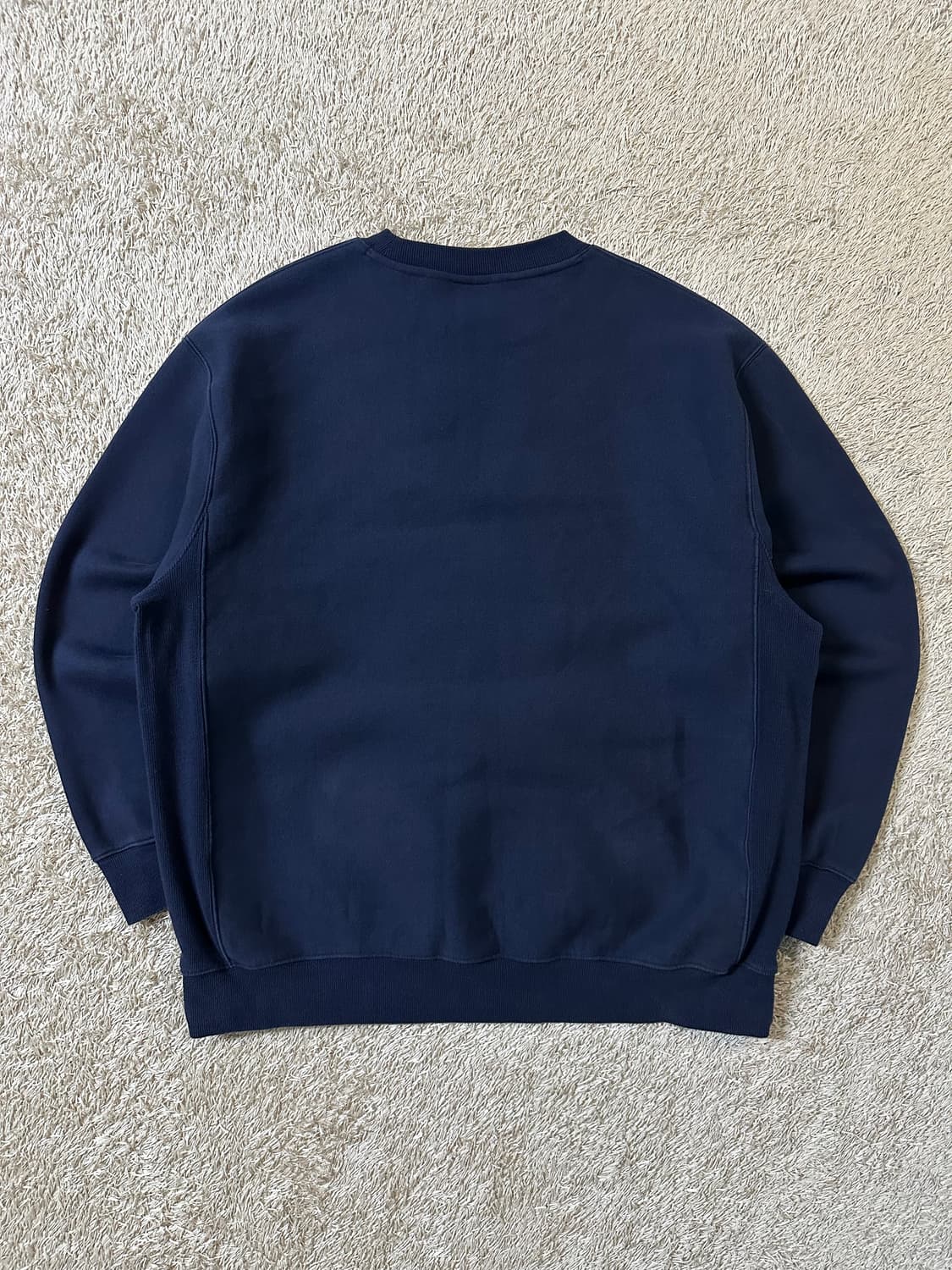 리 LEE 리버스위브 기모 스몰 트위치 로고 맨투맨 네이비 상품이미지3