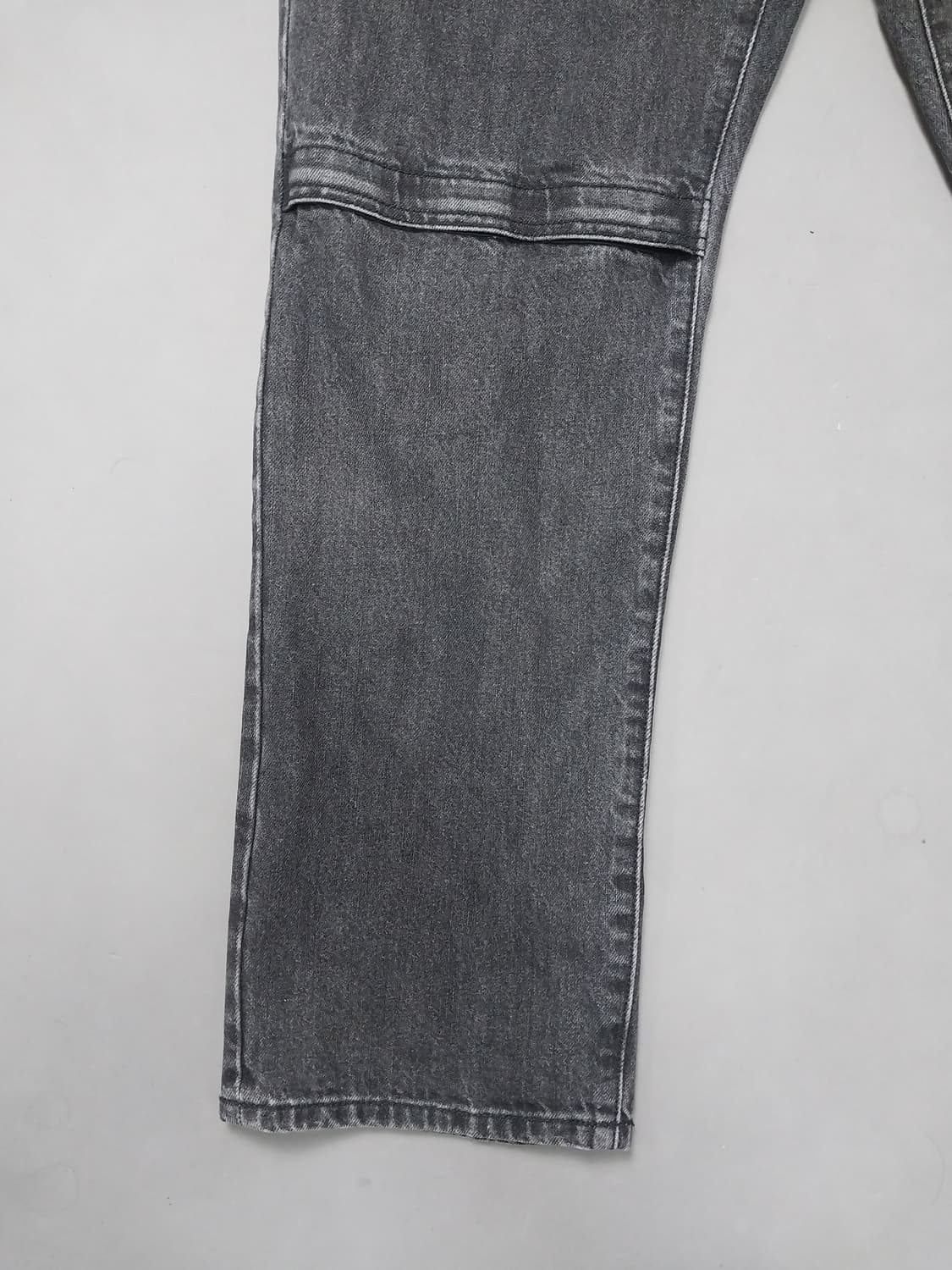 [34] 비슬로우 퍼플 미들지퍼 와이드 블랙진 청바지 상품이미지3