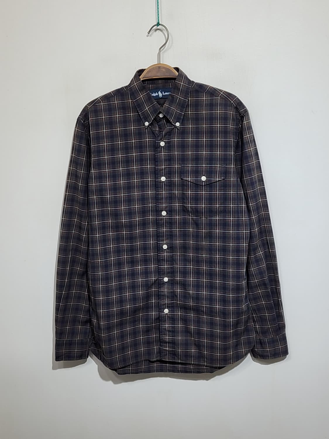 (S) 랄프로렌 폴로 남방 체크 셔츠 캐주얼  상품이미지1