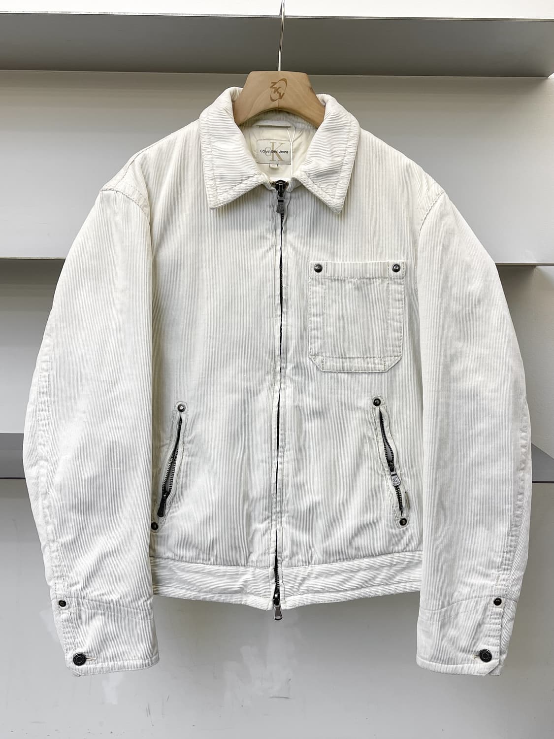 캘빈클라인 진빈클라인 진 투웨이 코듀로이 바이커 자켓 상품이미지2