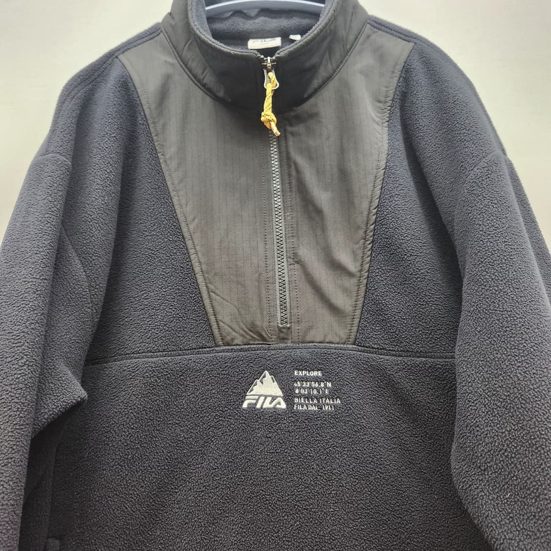 휠라 FILA 후리스 스트링 반집업 L(XL) 상품이미지2