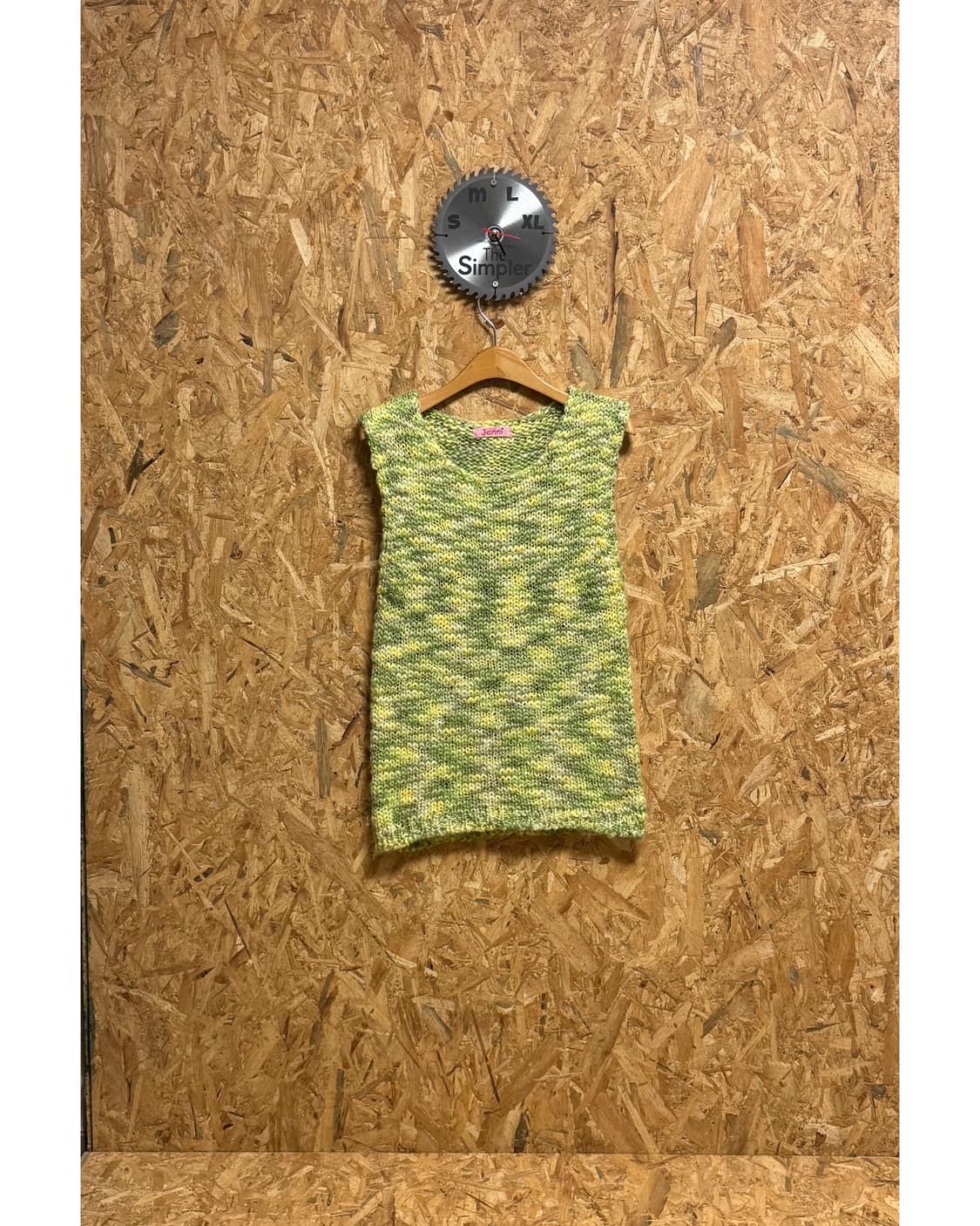 빈티지 제니 울 트위드 민소매니트 상품이미지1