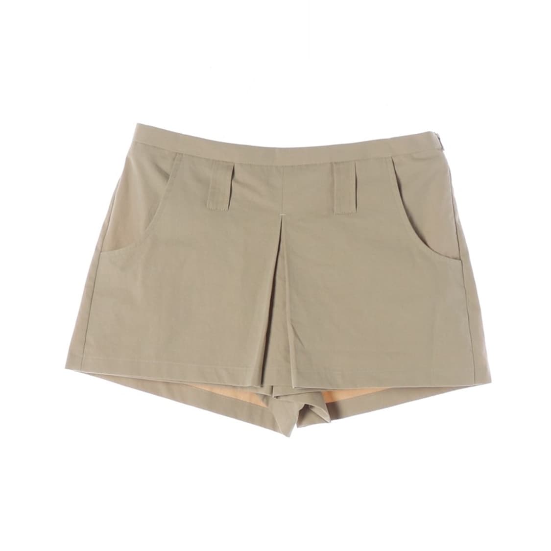 Arr. 베이지 핀턱 디테일 숏팬츠 S 상품이미지1