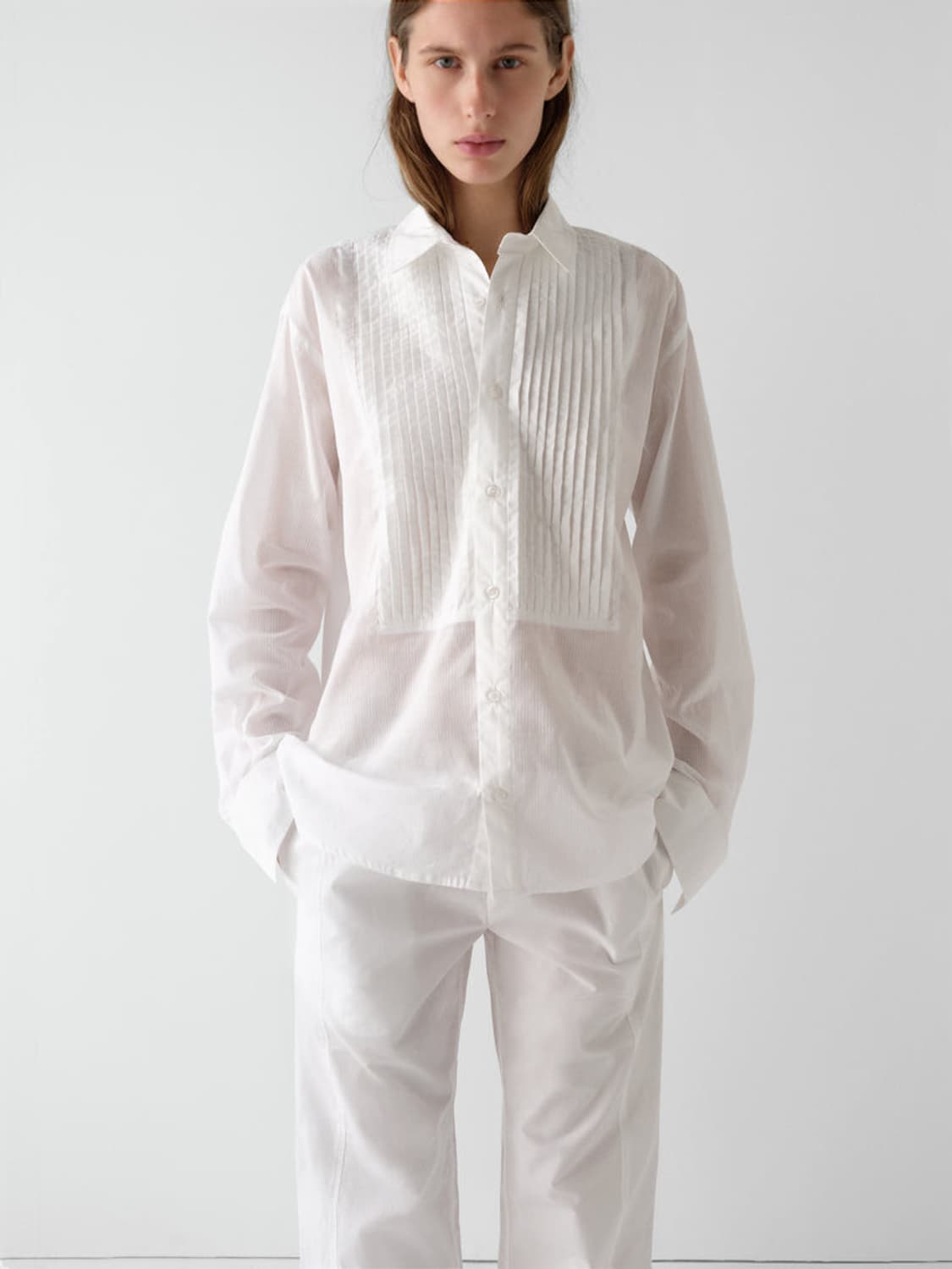 [XS,S,M,L,XL]기마구아스 Alfred 셔츠/화이트 상품이미지1