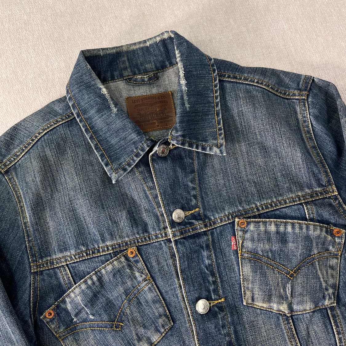W 95 리바이스 USA 501 데님 트러커 자켓 상품이미지2