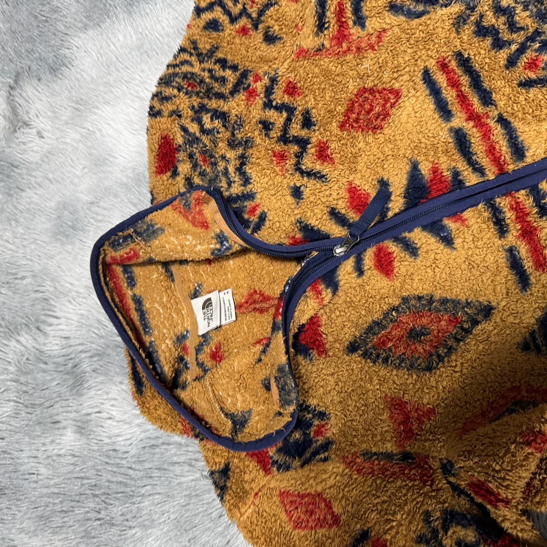 노스페이스 패턴 후리스집업 여성 M사이즈 상품이미지2