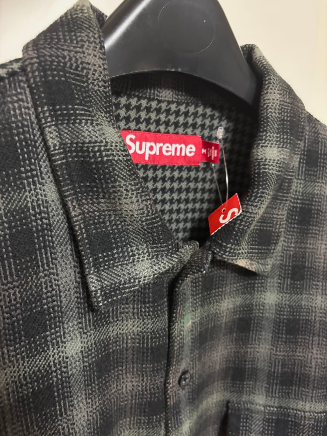 Supreme 하운즈투스 플레이드 플란넬 셔츠 블랙 상품이미지4