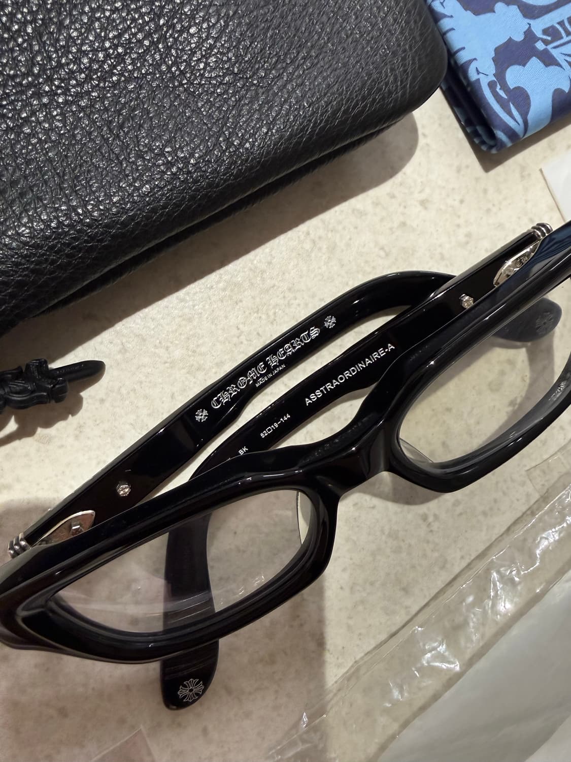 [ONE SIZE] 크롬하츠 아스트라오디네어 BK/SS 뿔테 안경 상품이미지7