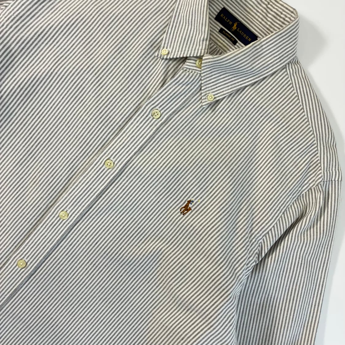 Polo  폴로 랄프로렌 자수 코튼 스트라이프 셔츠  상품이미지3