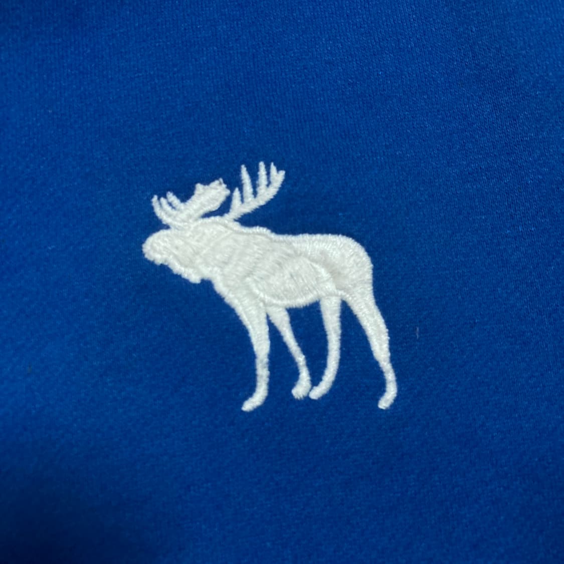 아베크롬비 y2k 스펠아웃 로고 블루 후드 집업 상품이미지3