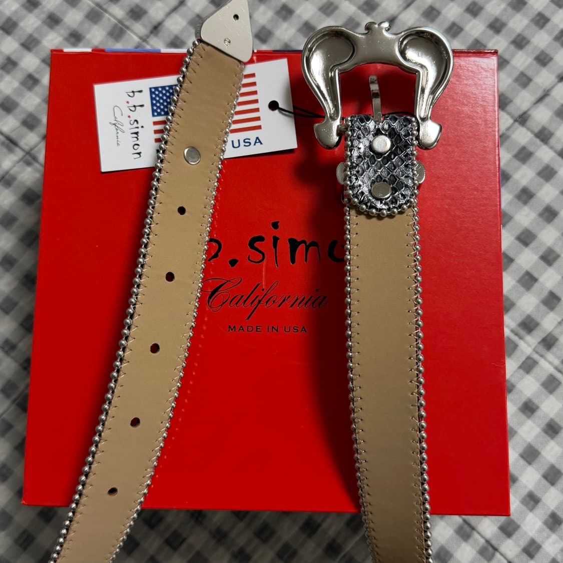 (32) b.b.simon 비비시몬 크롬 벨트 실버 상품이미지6