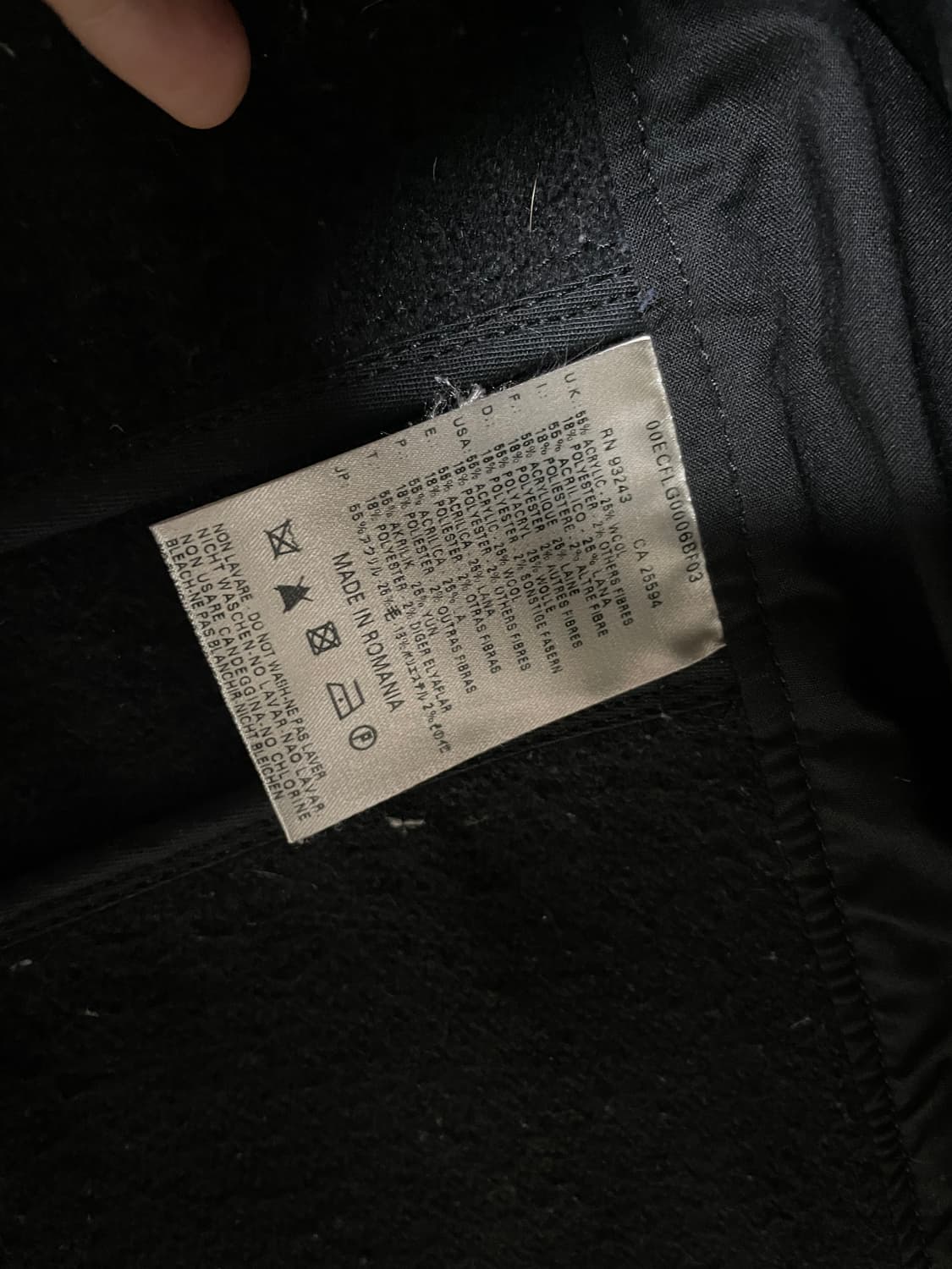 디젤 블랙 코트 S USA 정판  상품이미지8