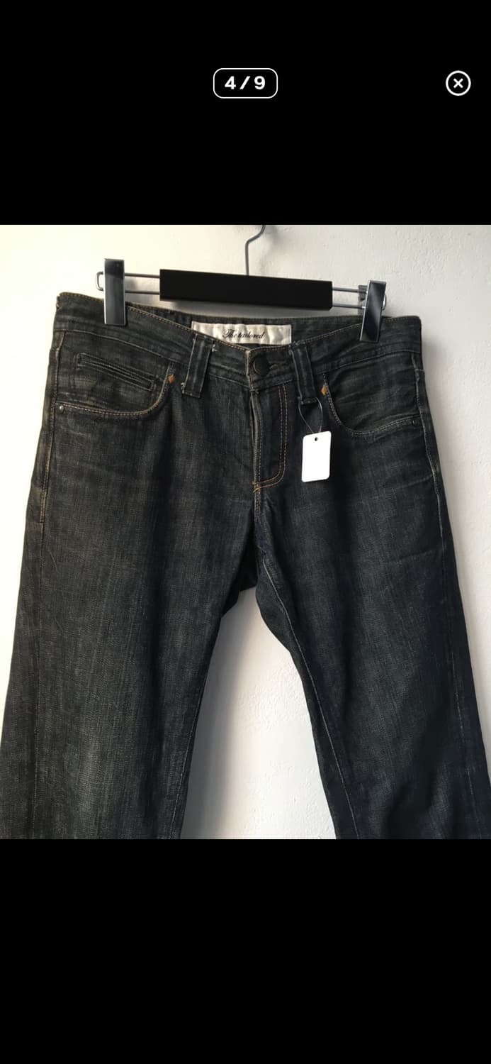 로우라이즈 흑청데님 진  상품이미지4