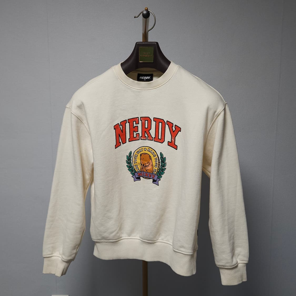 XS ) 널디 코인 프레이어 맨투맨 아이보리 상품이미지1