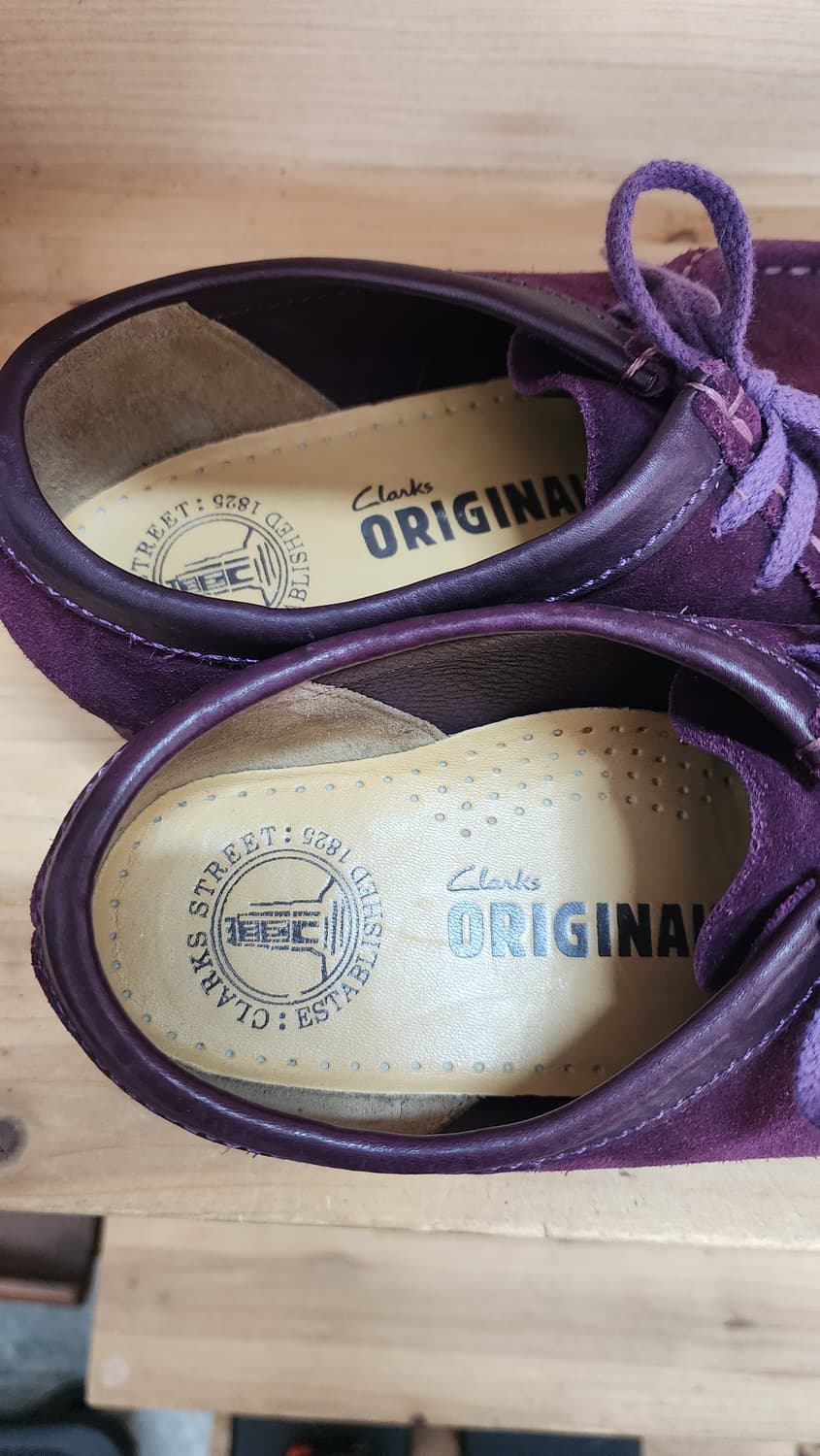 클락스 왈라비 퍼플 스웨이드 UK5.5 상품이미지6