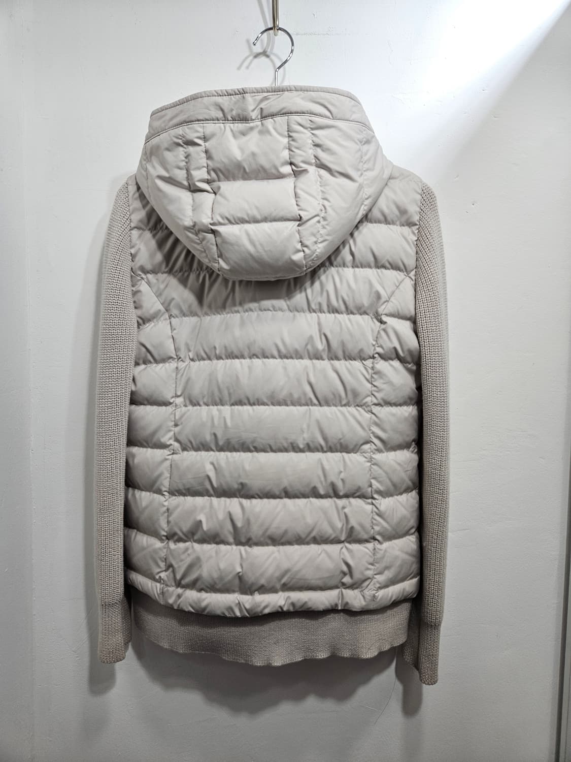 지오스피릿(GeoSpirit) 여성구스다운 니트배색 패딩자켓 상품이미지10